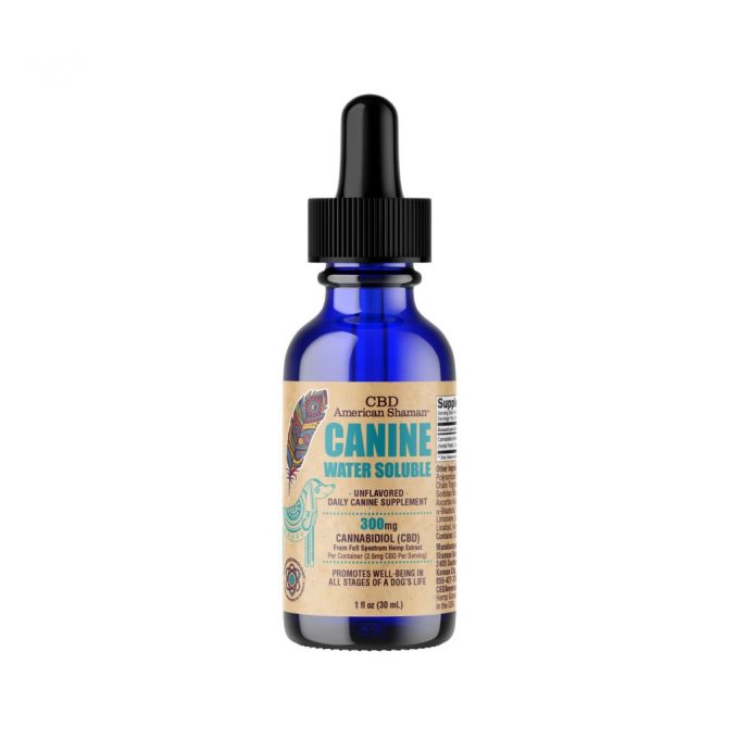 American Shaman Canine Dog Water Soluble CBD Oil Tincture Drops