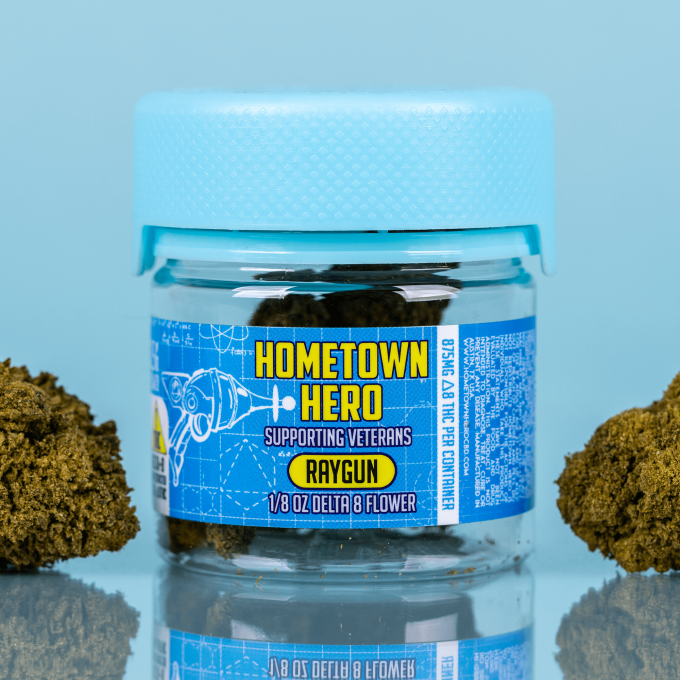 Hometown Hero Delta 8 d8 Raygun THC Flower