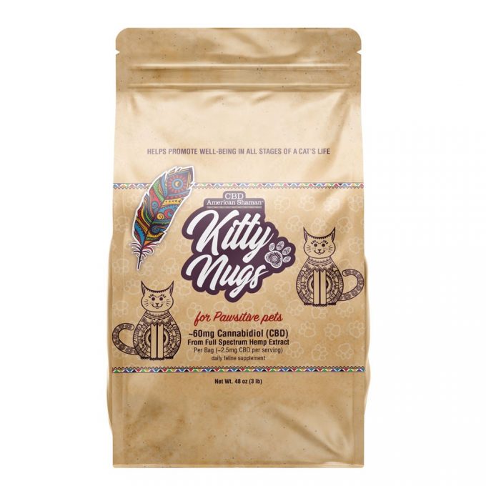 American Shaman Feline Cat CBD Oil Pet Food Topper Kitty Nugs