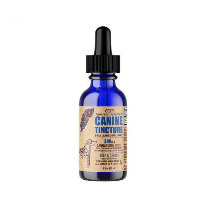 American Shaman Canine Dog Water Soluble CBD Oil Tincture Drops