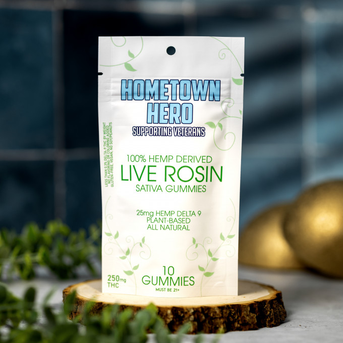 Hometown Hero Delta 9 D9 Live Rosin Gummy Sativa