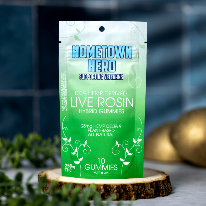 Hometown Hero Delta 9 D9 Live Rosin Gummy Hybrid