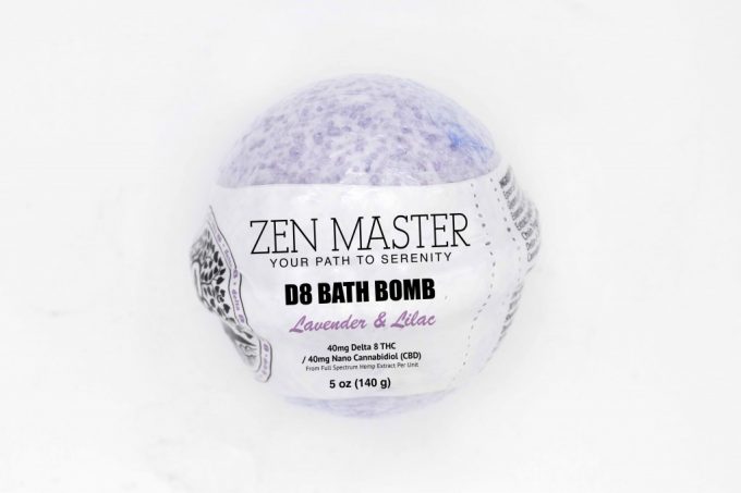 Zen Master D8 Bath Bomb Lavender and Lilac